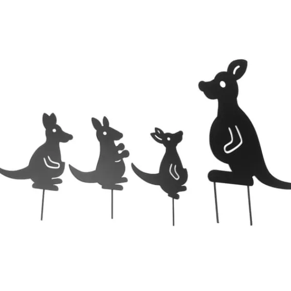 Havedekorationer^4 stk Jernkunst Dyredekoration Genial Multi Purpose Kangaroo Plugin Efterårsdekoration til gårdhave