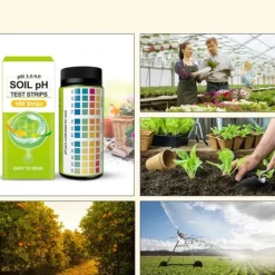 Jord & Sand^100 stk. jord PH-teststrimler 3,5 til 9 område med høj nøjagtighed PH-testpapirsæt til havegræsplæneplanter