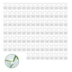 Sale 100 stk. Klatrevægsbeslag til planter, vægslikker, fastgørelsesklips, selvklæbende grenbeslag, sikringsklips, hvid Krukker & Plantebeholdere