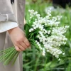 Blomster^10 stk. kunstig liljekonval høj simulering falsk blomst til hjemmebryllupsdekoration