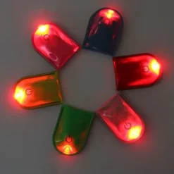 Sale 4 stk LED-lys Magnetiske Clips Sikkerhed Løbenat Campingaktiviteter - Blå Sikkerhedslamper