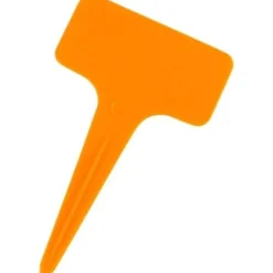 Krukker & Plantebeholdere^50 stk. orange plastik T-formede havemærker til planteskoler, havedekorationer, urtepotter, plantemærker