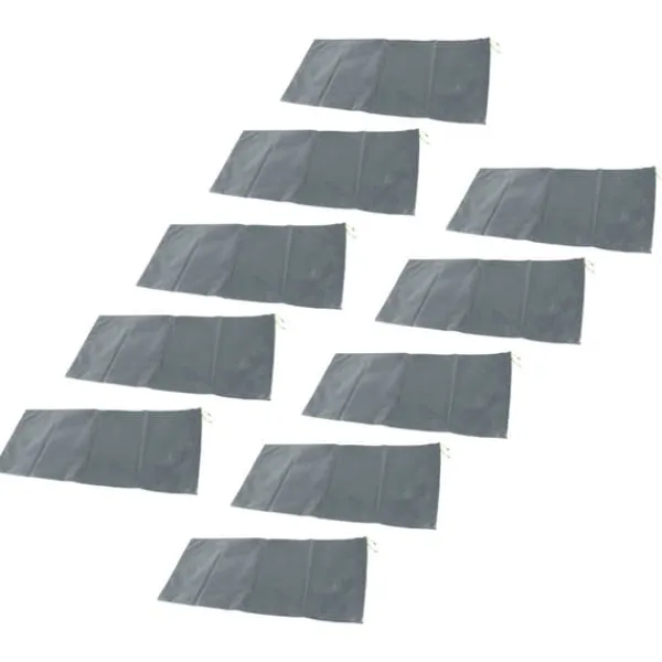 Clearance 10 stk Oversvømmelsessandsække Professionelle tomme regnsikre oversvømmelseskontrolsandsække til husdør Garagekælder Grå Beredskabsplaner