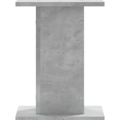 New 2 stk. plantestativer i konstrueret træ - Stabil og slidstærk | Størrelse: 30x30x40 cm | Farve: Betongrå Plantestativer