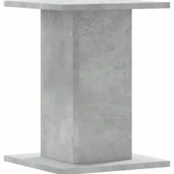 New 2 stk. plantestativer i konstrueret træ - Stabil og slidstærk | Størrelse: 30x30x40 cm | Farve: Betongrå Plantestativer
