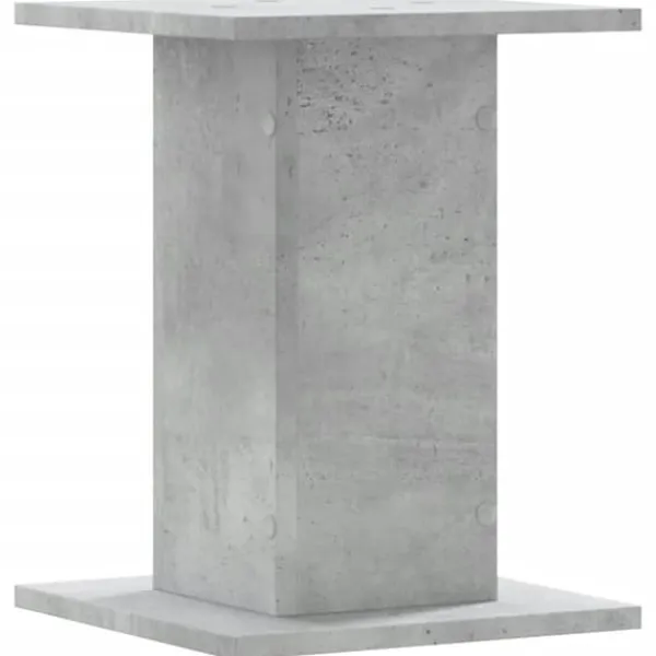 New 2 stk. plantestativer i konstrueret træ - Stabil og slidstærk | Størrelse: 30x30x40 cm | Farve: Betongrå Plantestativer