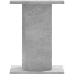 New 2 stk. plantestativer i konstrueret træ - Stabil og slidstærk | Størrelse: 30x30x40 cm | Farve: Betongrå Plantestativer