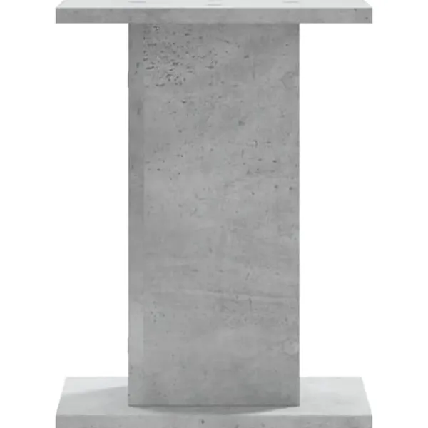New 2 stk. plantestativer i konstrueret træ - Stabil og slidstærk | Størrelse: 30x30x40 cm | Farve: Betongrå Plantestativer