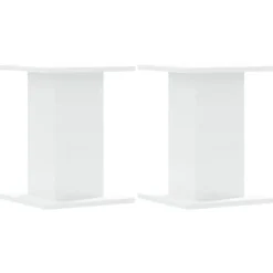Plantestativer^2 stk. plantestativer i konstrueret træ - Stabil og slidstærk | Størrelse: 30x30x40 cm | Farve: Hvid
