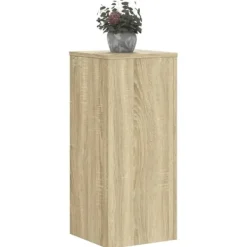 Hot 2 stk. plantestativer i konstrueret træ - Stabilt design | Størrelse: 30x30x70 cm | Farve: Sonoma-eg Plantestativer