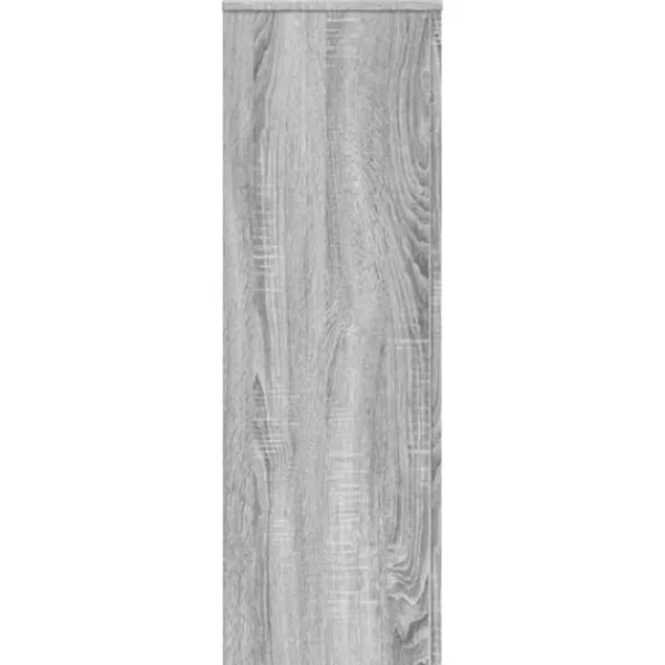 Sale 2 stk. robuste plantestativer i konstrueret træ | Farve: Grå sonoma-eg | Størrelse: 33x33x100 cm Plantestativer