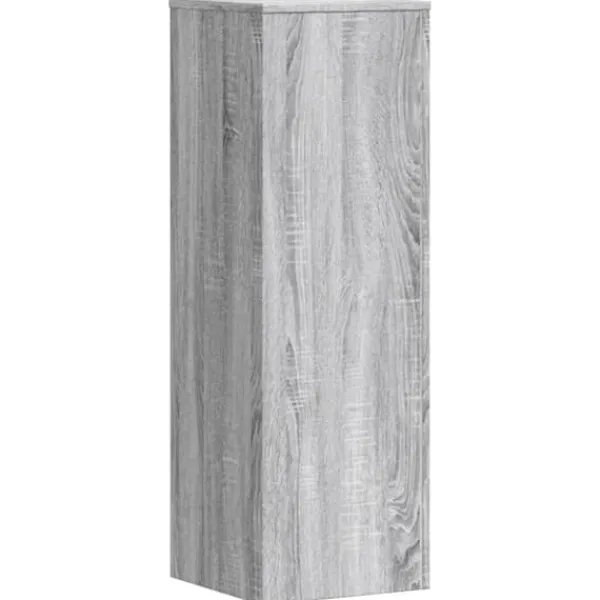 Sale 2 stk. robuste plantestativer i konstrueret træ | Farve: Grå sonoma-eg | Størrelse: 33x33x100 cm Plantestativer