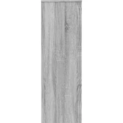 Sale 2 stk. robuste plantestativer i konstrueret træ | Farve: Grå sonoma-eg | Størrelse: 33x33x100 cm Plantestativer