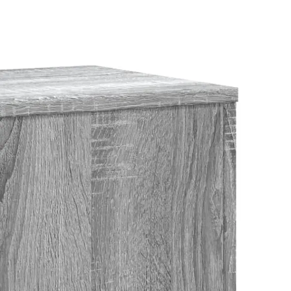 Sale 2 stk. robuste plantestativer i konstrueret træ | Farve: Grå sonoma-eg | Størrelse: 33x33x100 cm Plantestativer