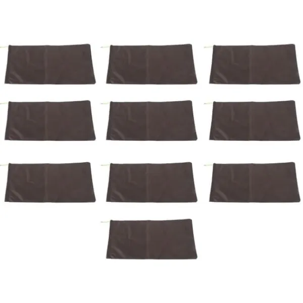 Clearance 10 STK Sandløse Sandposer Snørebånd Flood Water Barriers Polyester 9,8x19,7in Dam Bag til Kælder Garage Anti Flood Coffee Beredskabsplaner