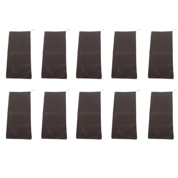 Clearance 10 STK Sandløse Sandposer Snørebånd Flood Water Barriers Polyester 9,8x19,7in Dam Bag til Kælder Garage Anti Flood Coffee Beredskabsplaner