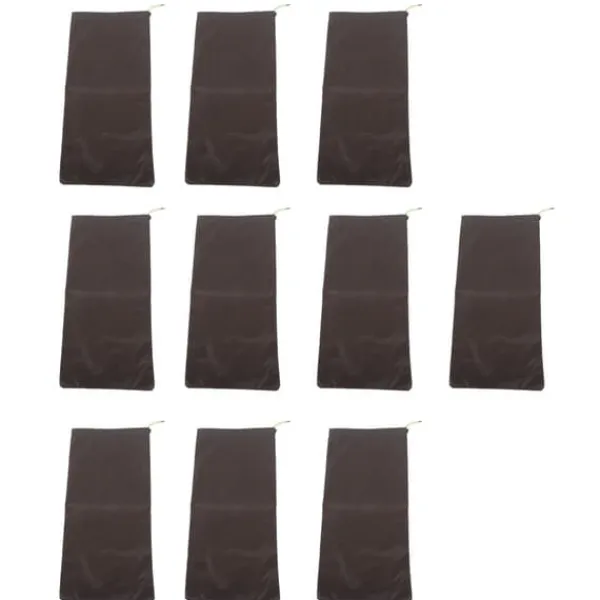 Clearance 10 STK Sandløse Sandposer Snørebånd Flood Water Barriers Polyester 9,8x19,7in Dam Bag til Kælder Garage Anti Flood Coffee Beredskabsplaner