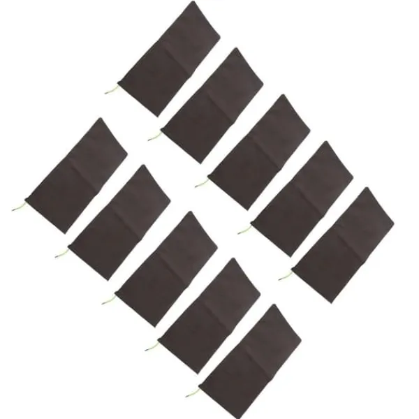 Clearance 10 STK Sandløse Sandposer Snørebånd Flood Water Barriers Polyester 9,8x19,7in Dam Bag til Kælder Garage Anti Flood Coffee Beredskabsplaner