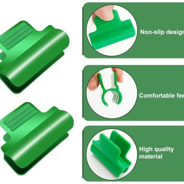 New 40 stk. store plastikklips til drivhuse 11-12 mm til nettunnelklips, drivhusfilmklips til støtte af sæsonbestemte planteudvidelser Haveduge