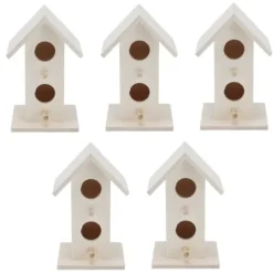 Til Fugle & Småvildt^5 stk. træfuglehus til haven vejrbestandigt fuglebur til blåfugl, finke, mejse