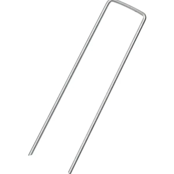 Haveduge^25 stk. U-facon jordpløkker - Galvaniseret stål | Størrelse: 15x3,5 cm