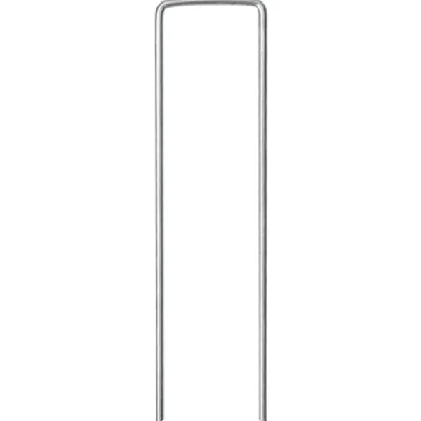 Haveduge^25 stk. U-facon jordpløkker - Galvaniseret stål | Størrelse: 15x3,5 cm