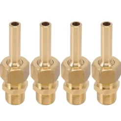 New 4 store sekskantede kobbervandfontænedyser G3/8 hangevind Springvand & Damme