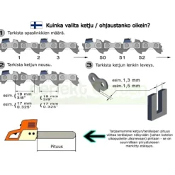 Discount 2 x kæde 20cm / 1,1mm / 3/8