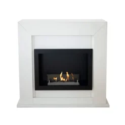 Sale Adra BRI-MDW bio-ethanol pejs - Hvid MDF pejseindfatning - 1,5 KW varme Pejse