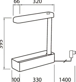 Krukkeplanter Indendørs^Airam Herby -kasvivalaisin, 10W/840, 650 lm, valkoinen