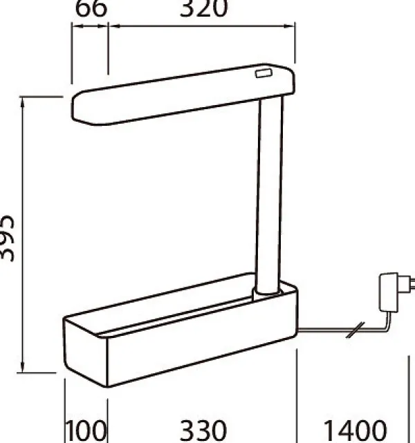 Krukkeplanter Indendørs^Airam Herby -kasvivalaisin, 10W/840, 650 lm, valkoinen