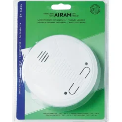 Røg- & Kulmonoxiddetektorer^Airam KD-101LE - optisk brandalarm, kædebar