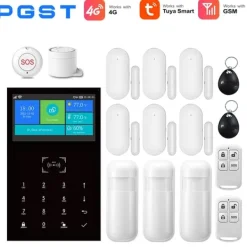 Outlet Alarm Sikkerhedssystem, Trådløs Kompatibilitet, Multi-Sprog Support,4G-D, EU stik Hjemmealarmsystemer