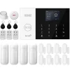 Hjemmealarmsystemer^Alarm System, Smart Home Integration, App Kontrol,4G WiFi Kit E, EU Stik
