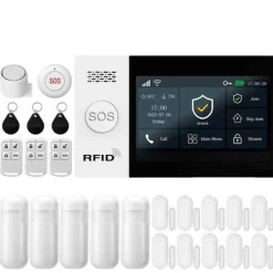 Hjemmealarmsystemer^Alarm System, Trådløs Forbindelse, App Kontrol,2G-F, EU stik