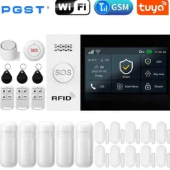 Hjemmealarmsystemer^Alarm System, Trådløs Forbindelse, App Kontrol,2G-F, EU stik