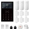 Clearance Alarm System, Trådløs Forbindelse, Smart Home Integration,4G WiFi Kit D, EU Stik Hjemmealarmsystemer