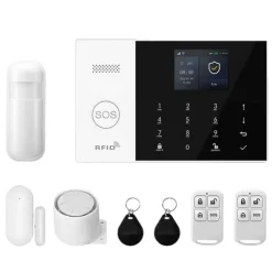 Clearance Alarm System, Trådløs Forbindelse, Smart Home Kompatibilitet,EU Stik, 2G GSM WiFi Kit A Hjemmealarmsystemer