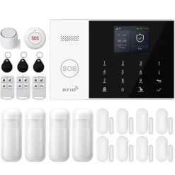Discount Alarm System, Trådløs Forbindelse, Smart Home Kompatibilitet,2G GSM WiFi Kit E, EU Stik Hjemmealarmsystemer