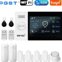 Hjemmealarmsystemer^Alarm System, Trådløs Forbindelse, App Kontrol,2G-C, EU stik