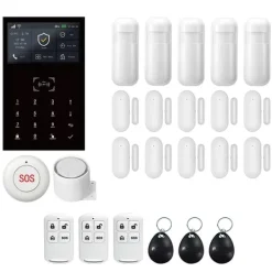 Hot Alarm System, Trådløs Forbindelse, Smart Home Kompatibilitet,EU Stik, 2G GSM Kit F Hjemmealarmsystemer