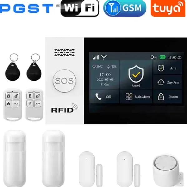 Clearance Alarm System, Trådløs Forbindelse, App Kontrol,EU stik, 2G-B Hjemmealarmsystemer
