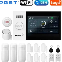 Alarm System, Trådløs Forbindelse, App Kontrol,2G-D, EU stik Hjemmealarmsystemer