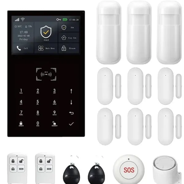 Hot Alarm System, Trådløs Forbindelse, Smart Home Kompatibilitet,EU Stik, 2G GSM Kit D Hjemmealarmsystemer