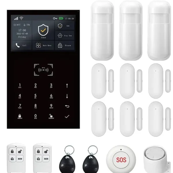 Hot Alarm System, Trådløs Forbindelse, Smart Home Kompatibilitet,EU Stik, 2G GSM Kit D Hjemmealarmsystemer