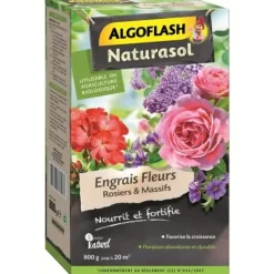 Gødningsmidler^ALGOFLASH NATURASOL Gödselmedel för rosor - 800 g - Främjar tillväxt och blomning