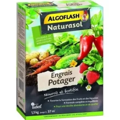 Gødningsmidler^ALGOFLASH NATURASOL Gödselmedel för grönsaker och trädgårdar - 1,5 kg