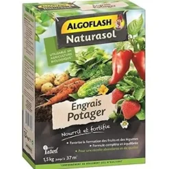 Gødningsmidler^ALGOFLASH NATURASOL Gödselmedel för grönsaker och trädgårdar - 1,5 kg