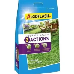 Gødningsmidler^ALGOFLASH NATURASOL Græsgødning - 3 handlinger - 10 kg