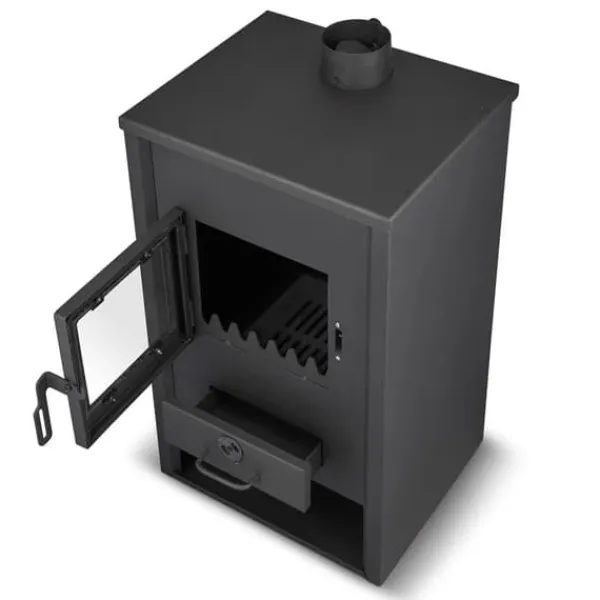 Viking Choice Brændeovne^Alsidig brændeovn med vandmantel - 15 kW, egnet til åbne og lukkede systemer